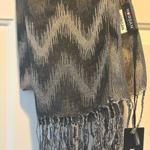 Morgan de Toi Black and Gray Zigzag Scarf from Paris